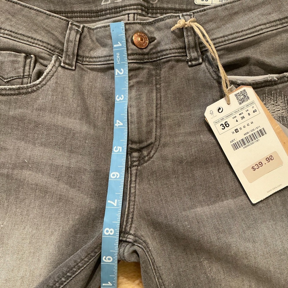 Zara Basic Denim grey skinny jeans - Picture 11 of 13